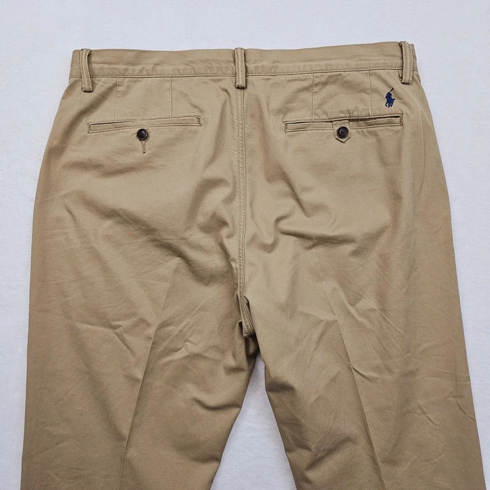Polo Ralph Lauren Pants‎ Mens 35W 32L Khaki Chino Classic Twill Straight Stretch